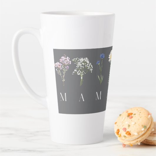 Mama Wildflower Mother's Day Gift カフェラテマグ (インサイチュ)