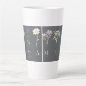 Mama Wildflower Mother's Day Gift カフェラテマグ (正面)