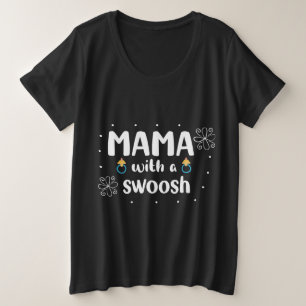 Mama with a Swoosh プラスサイズTシャツ