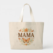 MAMA & X: 無条件の愛のパターン ラージトートバッグ (裏面)