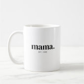 Mama Year Established コーヒーマグカップ (左)