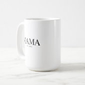 Mama Year Established コーヒーマグカップ (正面左)