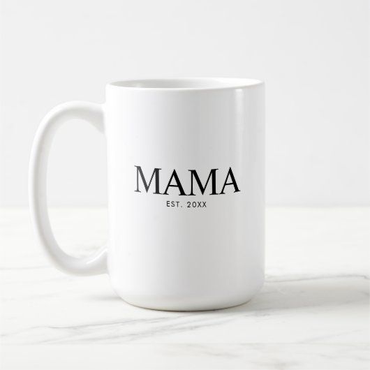 Mama Year Established コーヒーマグカップ (左)