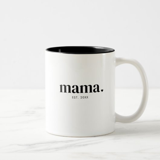 Mama Year Established ツートーンマグカップ (右)