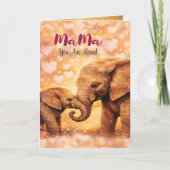 Mama You Are Loved Elephant Mother’s Day Card  カード (正面)