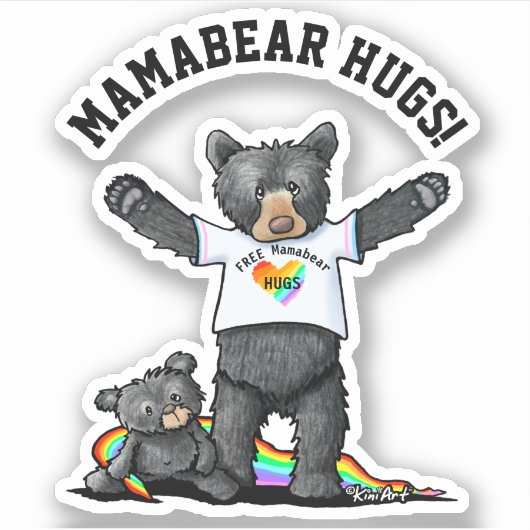 Mamabear Hugsシール シール (正面)