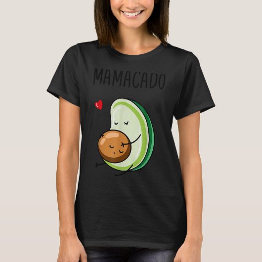 Mamacado Avocado Pregnant Mom Pregnancy Avo Tシャツ (正面)