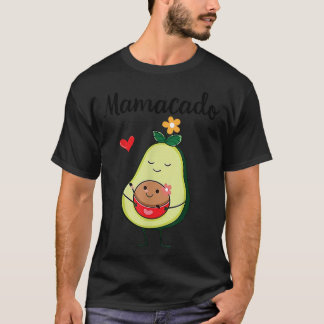Mamacado Cute Avocado Pregnant Mom Pregnancy Annou Tシャツ