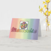 Mamacitaの挨拶状 カード (黄色い花)