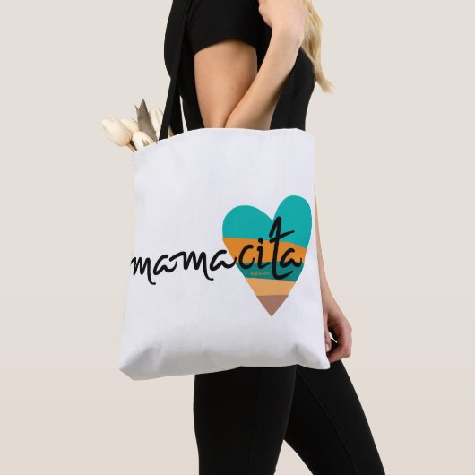 Mamacita ・ 80のハート トートバッグ (クローズアップ)