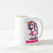 Mamacorn – 魔法の一角獣ママ コーヒーマグカップ (正面右)
