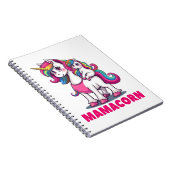 Mamacorn – 魔法の一角獣ママ ノートブック (右側)