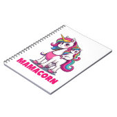 Mamacorn – 魔法の一角獣ママ ノートブック (左側)