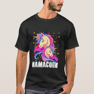 Mamacorn Mama Mommy Unicorn Cute Mother s Day Birt Tシャツ