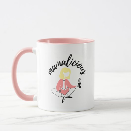 Mamaligious Mug （ブロンド） – マママママグ マグカップ (左)