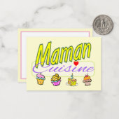 Mamam cuisine des gâteaux sur carte à écrire. ノートカード (正面/裏面インサイチュ)