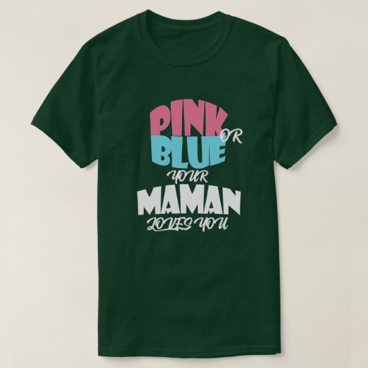 MAMANエッセンティエルのベビー性の明かす Tシャツ (デザイン正面)