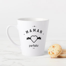 Maman exceptionnelle カフェラテマグ