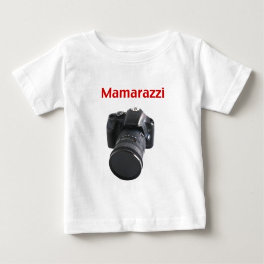 Mamarazzi写真家 ベビーTシャツ (正面)