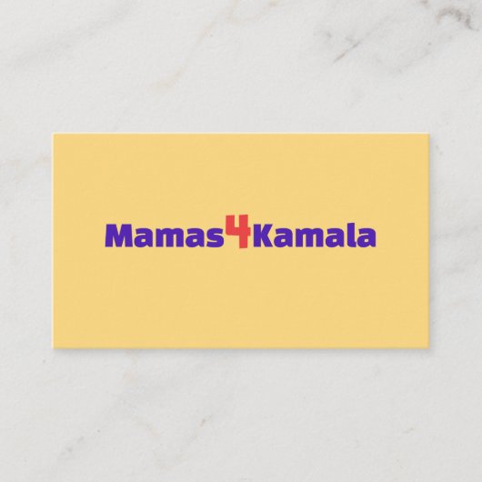Mamas4Kamalaカード 名刺 (正面)