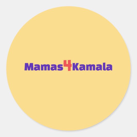 Mamas4Kamalaシール ラウンドシール (正面)