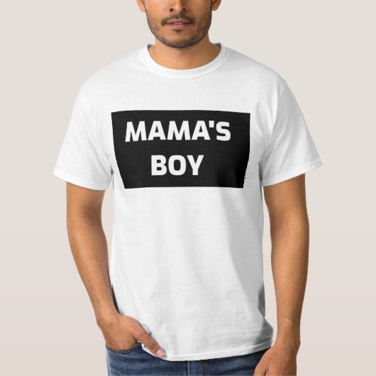 MAMA'S BOY MENS Tシャツ (正面)