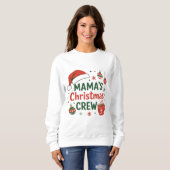 Mama's Christmas crew merry cute tee スウェットシャツ (正面フル)