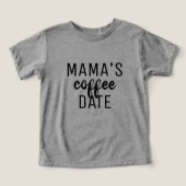 Mama's Coffee Date Kid's Unisex T-Shirt (デザイン正面)