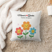  Mama's Garden Where Love Grows | Floral Typograph クッション (ブランケット)