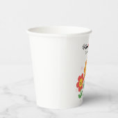  Mama's Garden Where Love Grows | Floral Typograph 紙コップ (右)