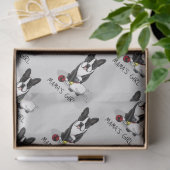 Mama's Girl #2 Boston Terrier （黒） - Cute Dog 薄葉紙 (ギフト)