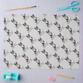 Mama's Girl #2 Boston Terrier （黒） - Cute Dog 薄葉紙 (クラフト)