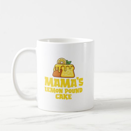 Mama's Lemon Pound Cake Cool Food Lovers, mother's コーヒーマグカップ (左)
