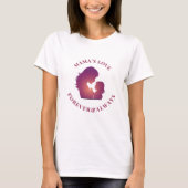 Mama's Love Forever Silhouette Mother's Day Tシャツ (正面)