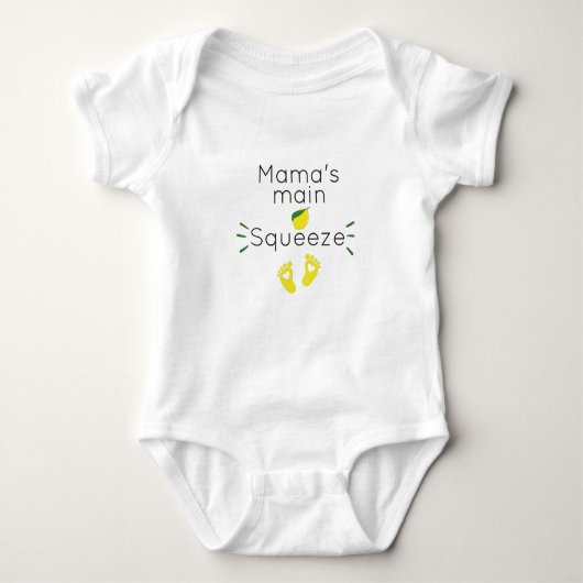 Mama's Main Squeeze,Baby gift Baby for New Mom ベビーボディスーツ (正面)