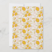 Mama's Main Squeeze Lemon Baby Shower 招待状 (裏面)