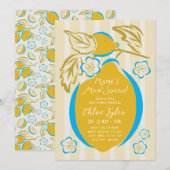 Mama's Main Squeeze Lemon Baby Shower 招待状 (正面/裏面)