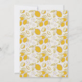 Mama's Main Squeeze Lemon Baby Shower 招待状 (裏面)