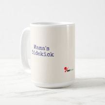 Mama's Sidekick Dog Mom Mug - Navy Blue Farmhouse 