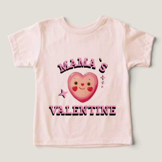 Mama's Valentine Toddler Shirt (デザイン正面)