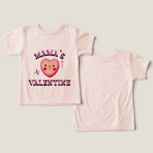 Mama's Valentine Toddler Shirt (デザイン正面&裏面)