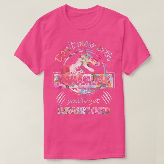 Mamasaurusを台無しにするなJurassbeat Tシャツ (デザイン正面)