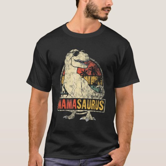 Mamasaurus恐竜レックスママ母の日 Tシャツ (正面)