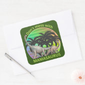 MAMASAURUS母の日の贈り物おもしろいを台無しにしない スクエアシール (封筒)