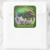 MAMASAURUS母の日の贈り物おもしろいを台無しにしない スクエアシール (バッグ)