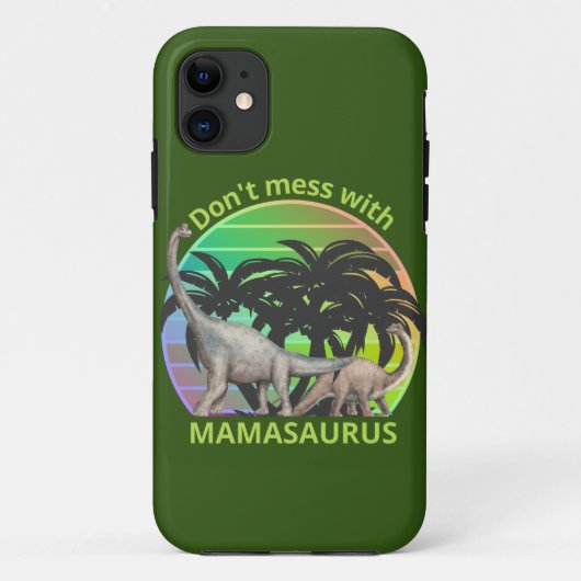 MAMASAURUS母の日の贈り物おもしろいを台無しにしない Case-Mate iPhoneケース (裏面)