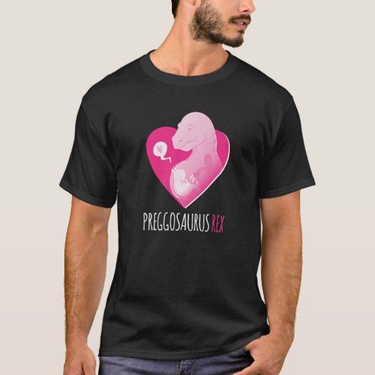 Mamasaurus おもしろい Trex妊娠発表Dinos Tシャツ (正面)