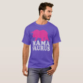 MAMASAURUS かわいいケラトプス 恐竜 ママ 友達 Tシャツ (正面フル)