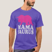 MAMASAURUS Cutericeratops Dinosaur Mom friends Tシャツ (正面)