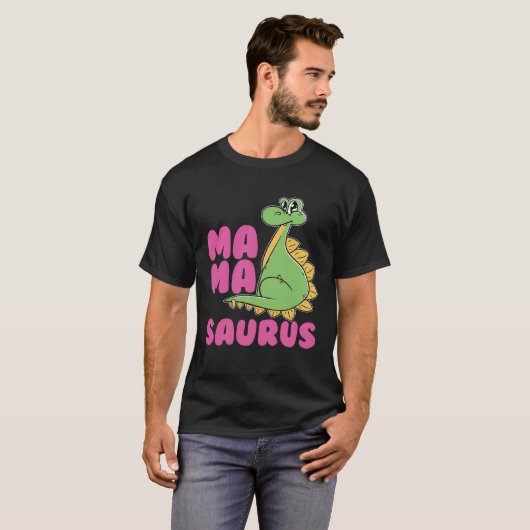 Mamasaurus Dinosaur Dino Tシャツ (正面フル)